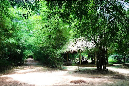 The scenery of Cu Chi tunnels brings a familiar village feel