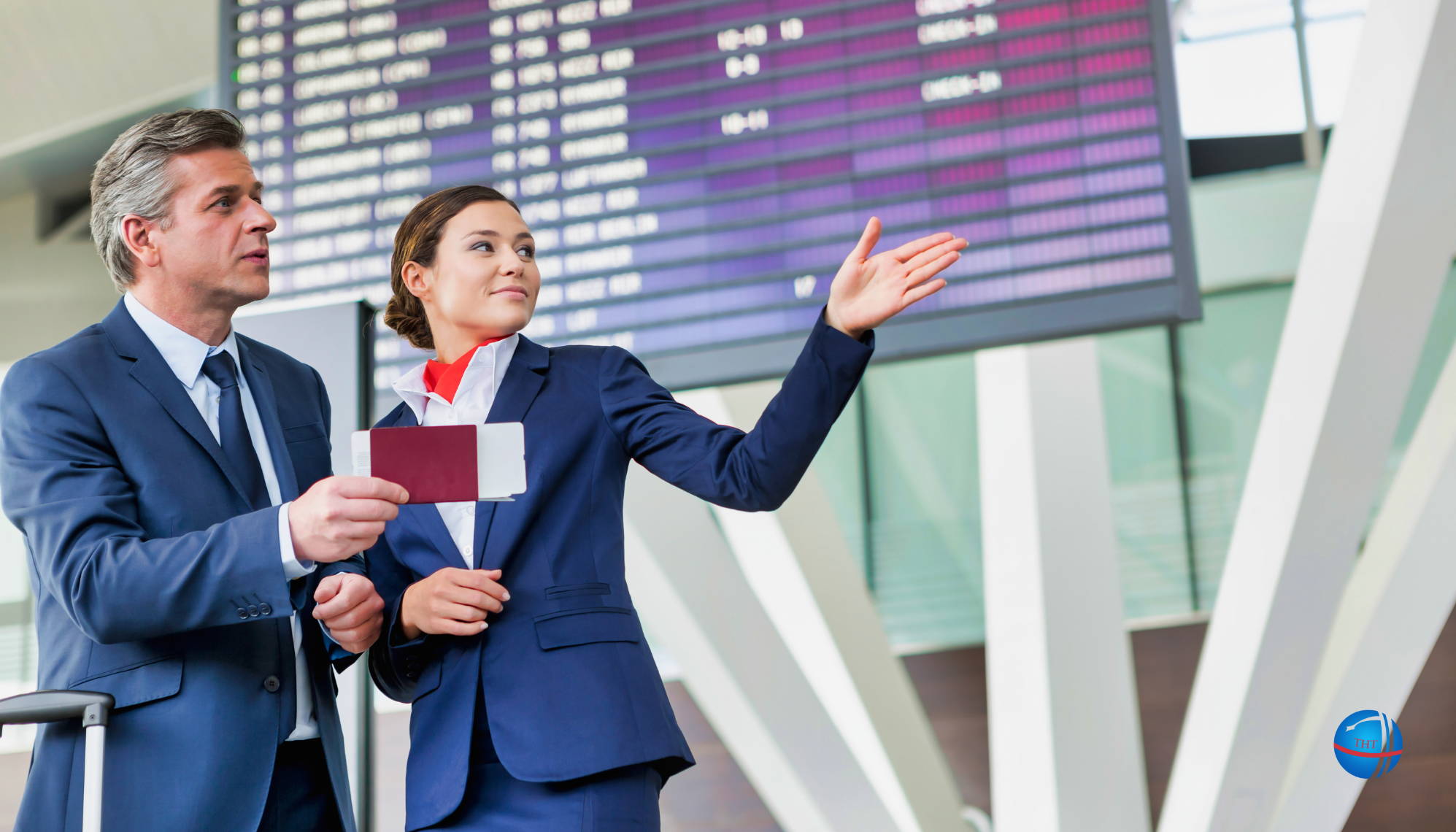 oi Bai Airport Fast Track service staff assisting passengers.